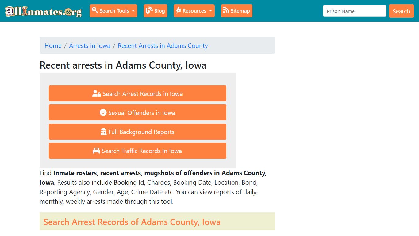 Recent arrests in Adams County, Iowa | Mugshots, Rosters, Inmates, Crimes